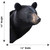 Black Bear Peeking Tree Metal Art