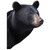 Black Bear Peeking Tree Metal Art