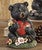 Black Bear Heart Figurine