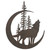 Moonlit Wolf Metal Wall Art
