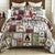 Holiday Cabin Quilt Bed Set - King