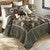 Moose & Bear Trail Patchwork Quilt Bed Set - Queen