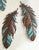 Prairie Skies Turquoise Feathers Wall Art (2pcs)