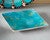 Turquoise Skyline Square Canape Plate