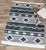 Southwest Diamonds Blue Rug - 3 x 7
