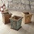Southwestern Wood Waste Basket - Natural