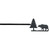 Bear & Tree Wrought Iron Curtain Rod