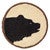 Bear Portrait Hooked Wool Chair Pad