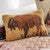 Golden Buffalo Hooked Wool Rectangle Pillow