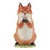 3-D Fox Ceramic Pitcher