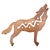 Designer Wolf Garden Statue