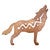 Tribal Wolf Cutout Wall Art