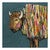 Kaleidoscope Bison Canvas Art - 48 x 48