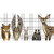 Woodland Pals on Plaid Canvas Print