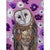 Owl with Bright Blooms Canvas Print