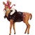 Stylish Winter Deer Canvas Print