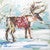 Snowy Reindeer Canvas Print