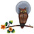 Whimsical Owl Metal Wall Art
