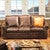 Jerome Davis Sofa in Timber Leather