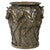 Seven Prancing Horses Vintage Gold Vase