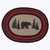 Bear Braided Oval Rug