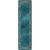 Prairie Scrolls Turquoise Rug - 2 x 8