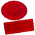 Festive Red Platters - Set of 2