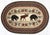 Moose & Bears Oval Rug