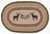 Buck & Pinecone Oval Patch Rug