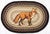 Fox Oval Patch Rug