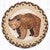 Wise Grizzly Bear Round Trivets - Set of 3
