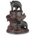Bear Cubs on Tree Stump Sculpture