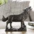 Midnight Forest Wolf Sculpture