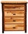 Hickory 4 Drawer Chest