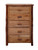 Hickory 5 Drawer Chest