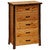Hickory 5 Drawer Chest