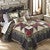 Evergreen Cardinals Quilt Bed Set - Queen