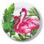 Flamingo Tropics Dinner Plate - Set of 4 - OVERSTOCK
