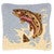 Trout Trail Hooked Pillow