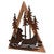 Bear Canoe Metal Wall Art