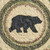 Black Bear Braided Coaster Set