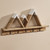 Mountain Peak Wall Shelf with Hooks