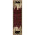 Bear Forest Plaid Red Rug - 2 x 8