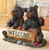 Black Bear Cubs Welcome Sculpture