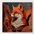Red Wood Fox Canvas