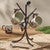 Pinecone Branch Metal Mug Rack