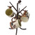 Pinecone Branch Metal Mug Rack