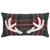 Multi Plaid Antlers Pillow
