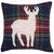 Plaid Deer Pillow