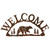 Bear Metal Art Welcome Sign